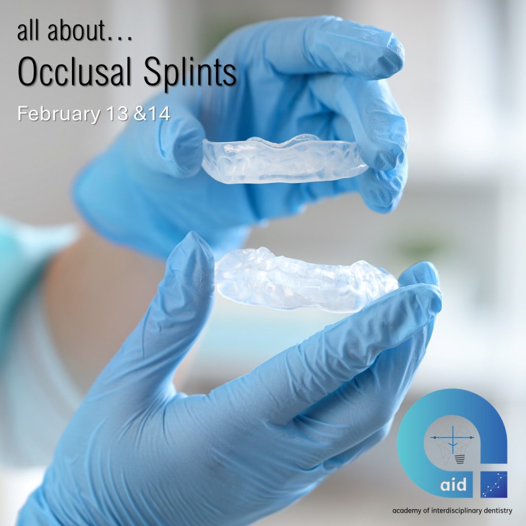 Αφίσα σεμιναρίου «all about… Occlusal Splints», 13 και 14 Φεβρουαρίου